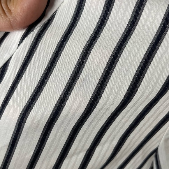 Caroline Constas Persephone Blouse Black and White Striped Size S New with Tags - Picture 9 of 9